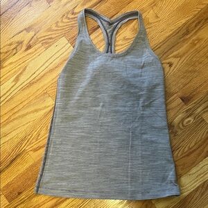 lululemon athletica Gray Racerback Tank Top
